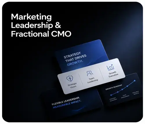 Marketing leadership and fractional CMO services focused on strategic vision, team leadership, and growth execution for startups and growth-stage companies.